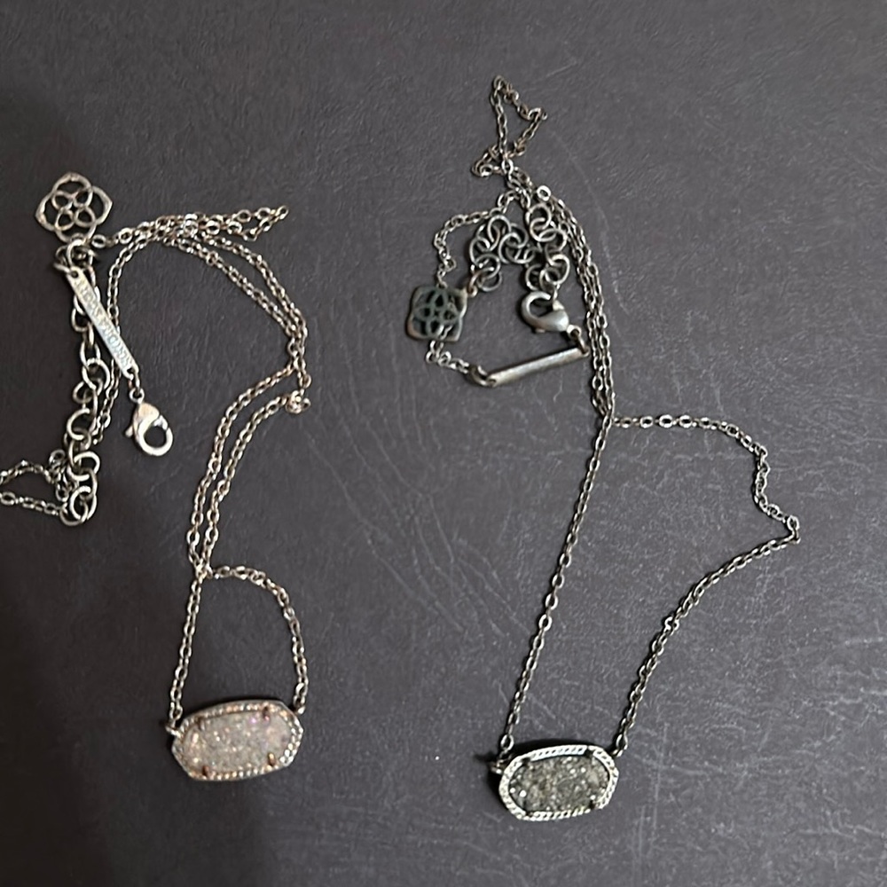 Two Drusy Kendra Scott Necklaces
